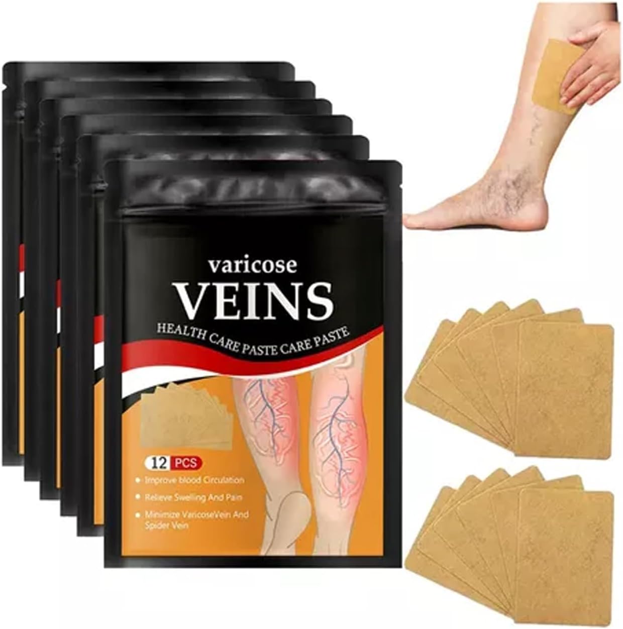 Super Oferta Pack 6 VeinEase Patch ¿Listo para transformar tus piernas y decir adiós al dolor?
